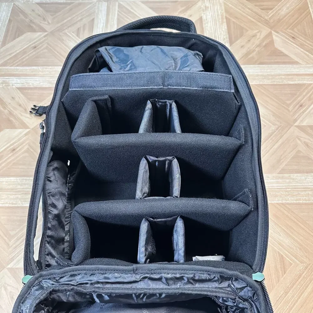 Prowell DC21948 DSLR Camera Backpack Black Padded Adjustable Dividers Techwear